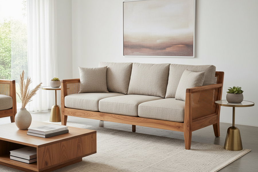 Cane Sofa