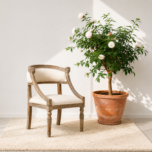 Vintage French Style Upholstered Accent Chair