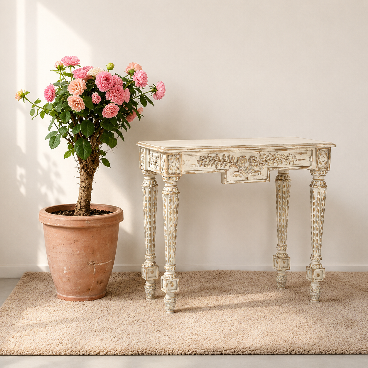 Royal Handcrafted Vintage Console Table