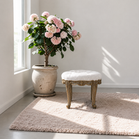 Royal Luxury Upholstered Vanity Stool