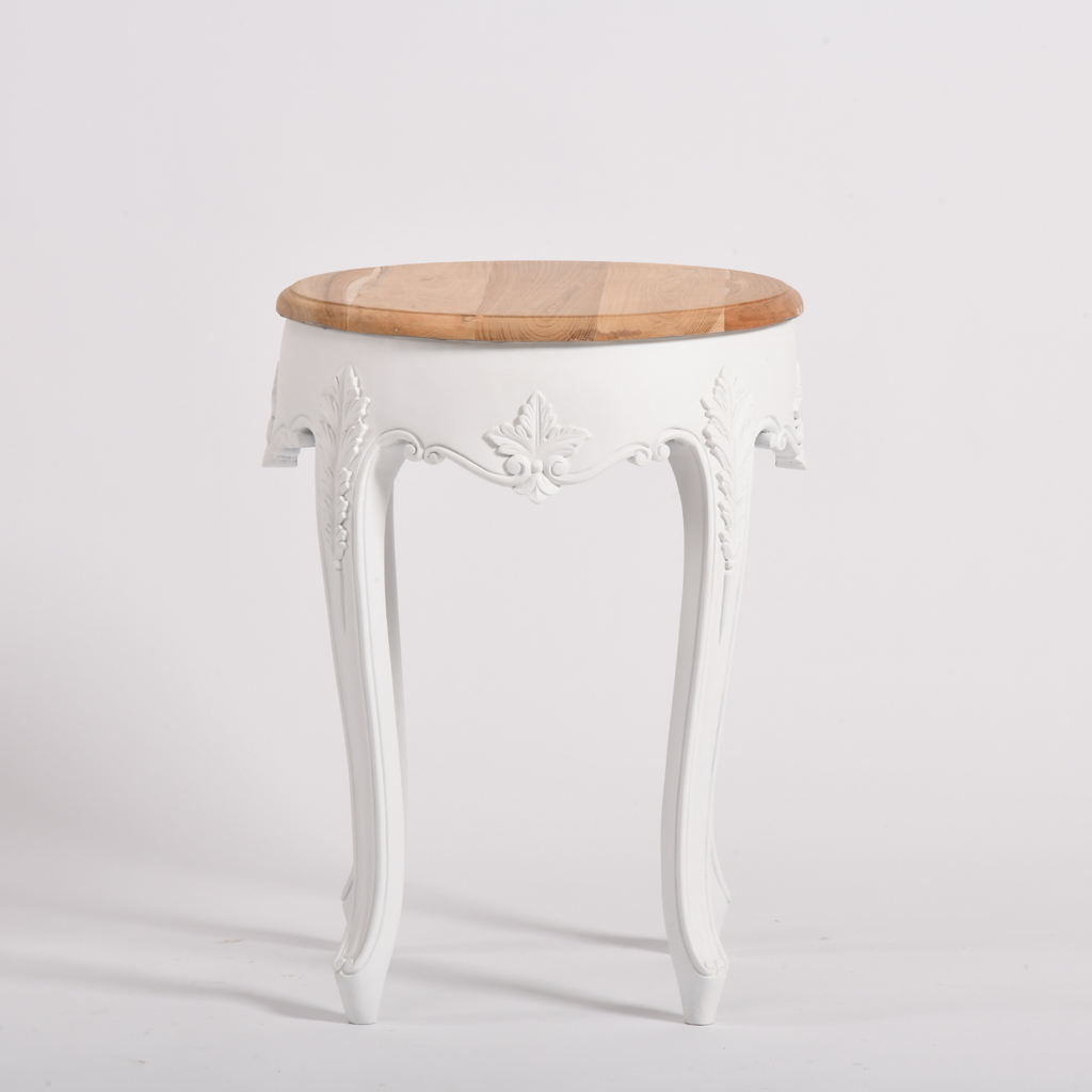 WHITE SIDE TABLE