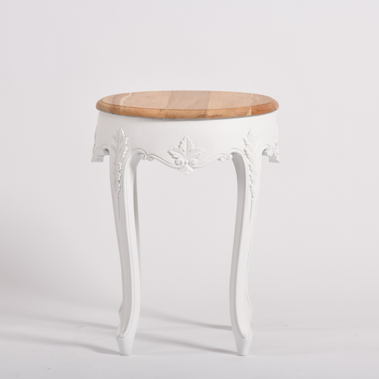 WHITE SIDE TABLE