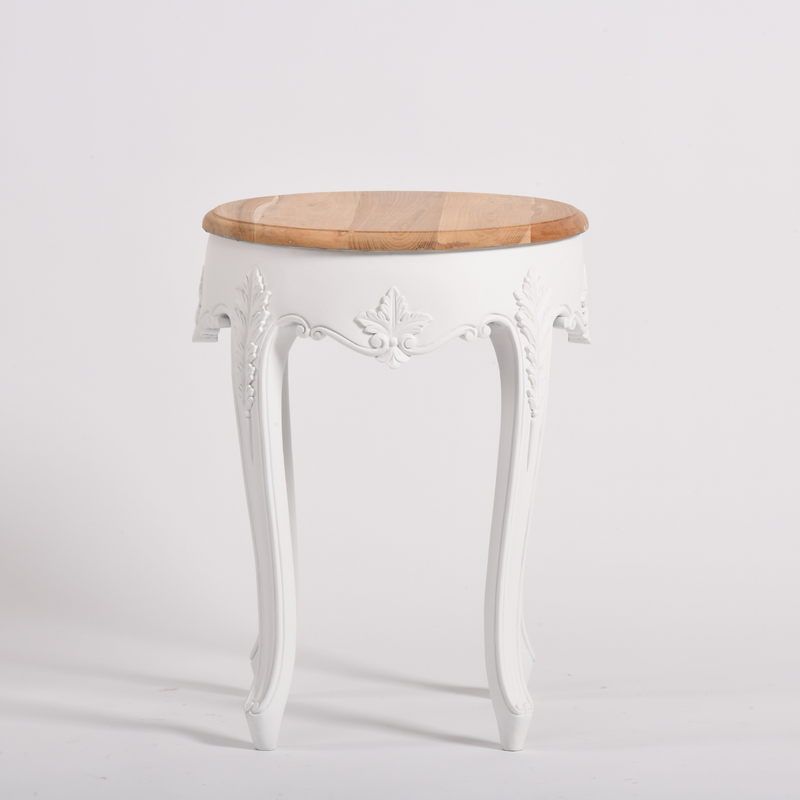 WHITE SIDE TABLE